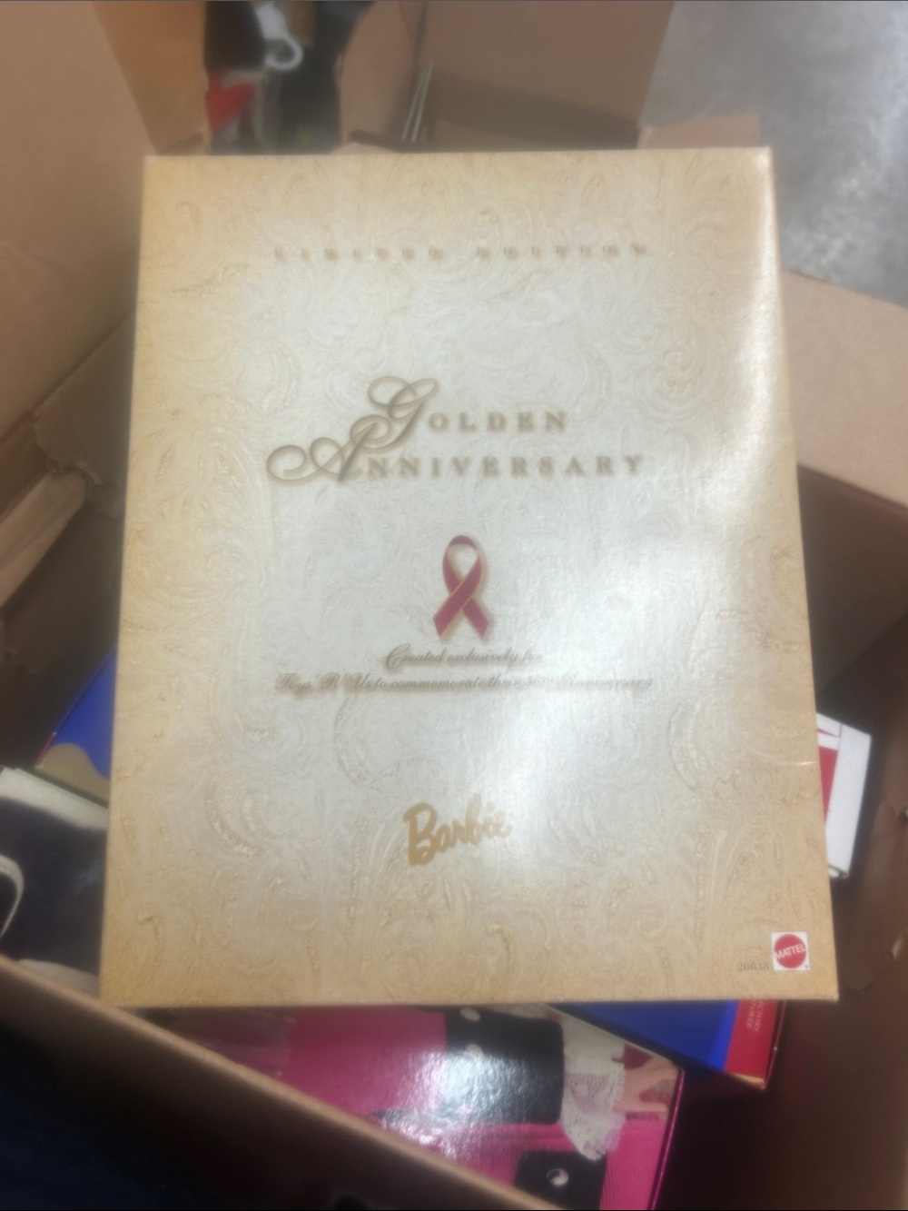 Nib golden anniversary toys r us special edition Barbie